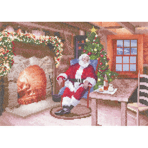 Santa's Job Done Cross Stitch Kit