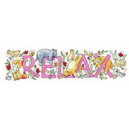 'Relax' Cross Stitch Kit