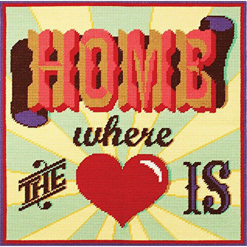 Home Where The Heart Is Tapestry Cushion Panel Kit