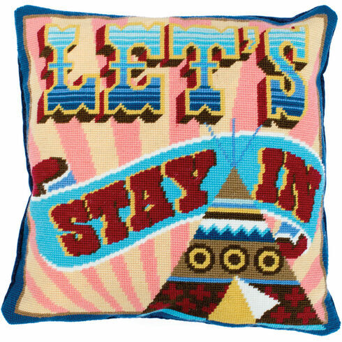 Let's Stay In Tapestry Cushion Panel Kit
