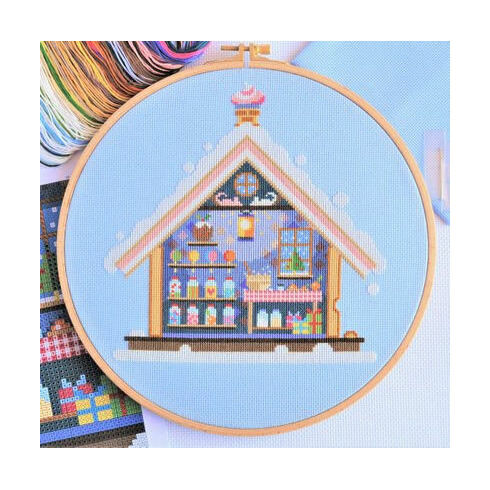 Inside The Gingerbread House Cross Stitch Kit