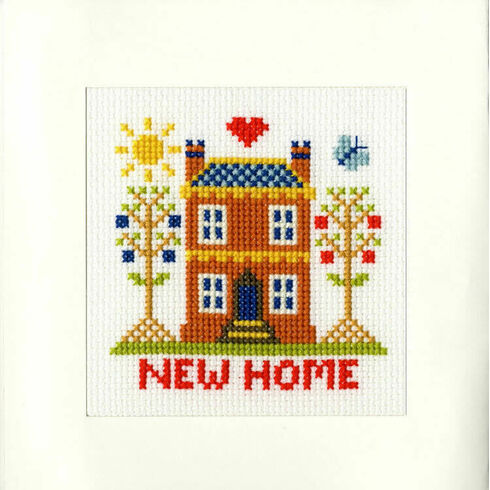 New Home Cross Stitch Card Kit