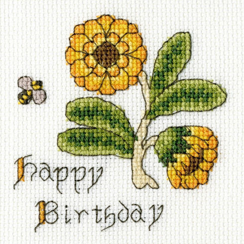 Marigold Cross Stitch Card Kit