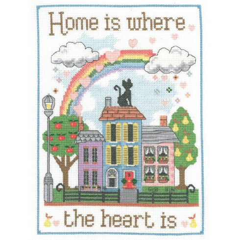 Home Is Where The Heart Is Sampler Cross Stitch Kit