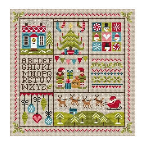 Holly Jolly Christmas Cross Stitch Kit