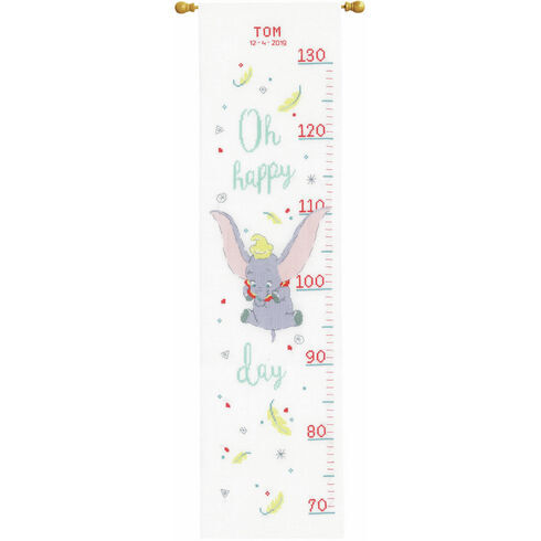 Disney: Dumbo Oh Happy Day Height Chart Cross Stitch Kit