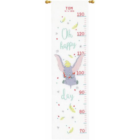 Disney: Dumbo Oh Happy Day Height Chart Cross Stitch Kit