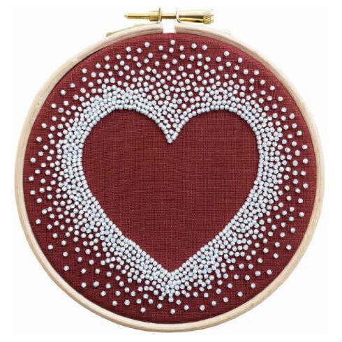 Heart Beadwork Embroidery Kit