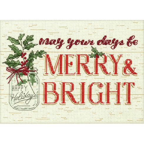 Merry & Bright Cross Stitch Kit
