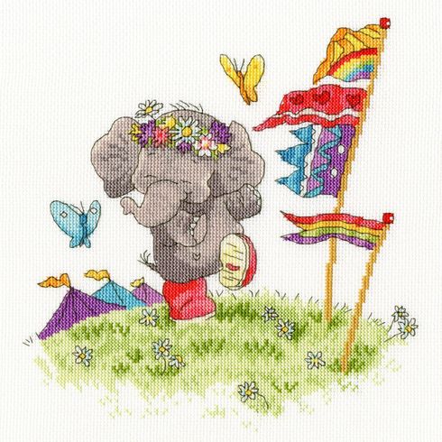 Party Animal Elly Cross Stitch Kit