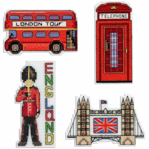 England Magnets Cross Stitch Kit