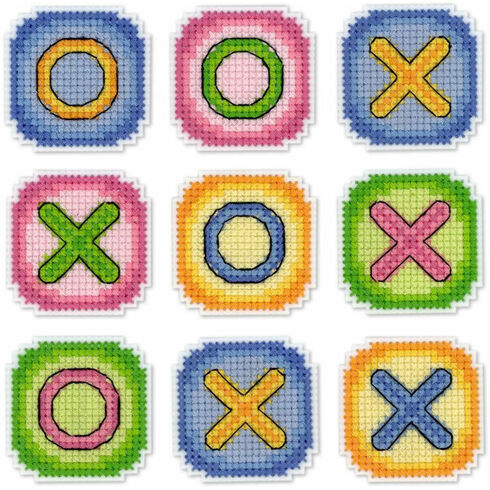 Noughts & Crosses Magnetic Game Cross Stitch Kit