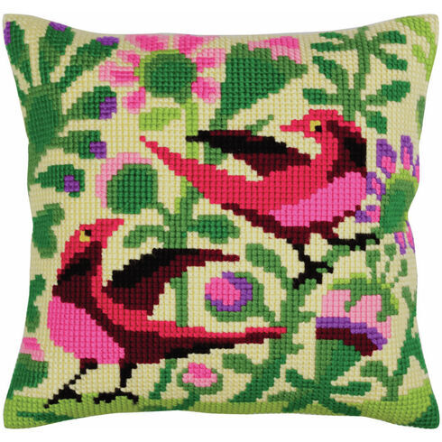 Birds Of Paradise 2 Cross Stitch Cushion Panel Kit