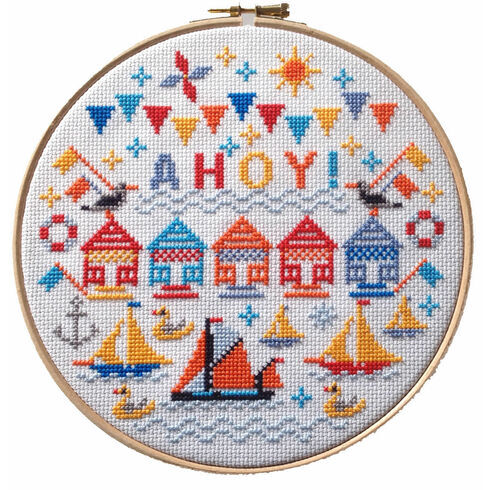 Ahoy! Hoop Cross Stitch Kit