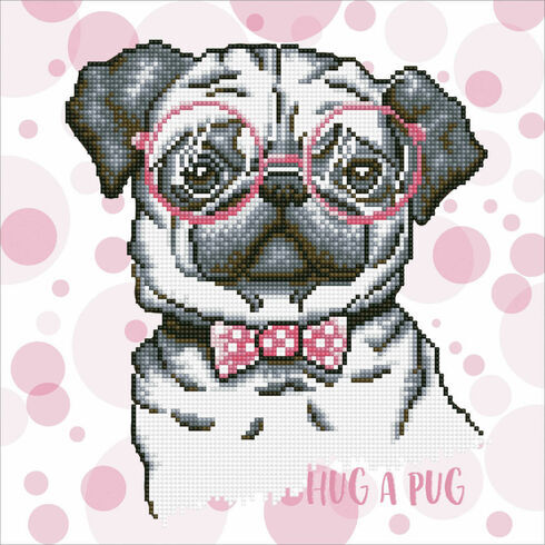 Hug A Pug Diamond Dotz Kit