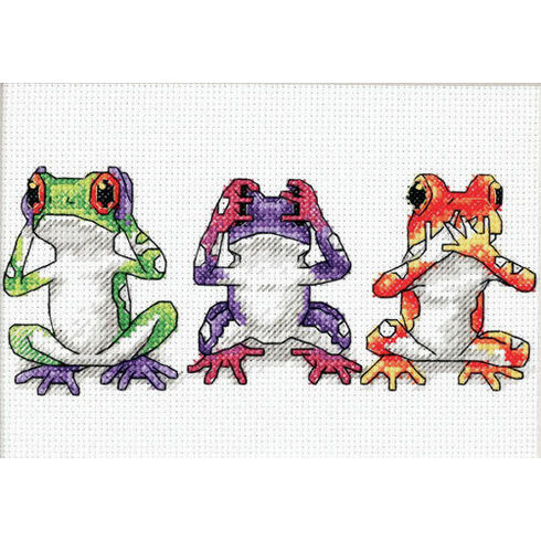 Treefrog Trio Cross Stitch Kit