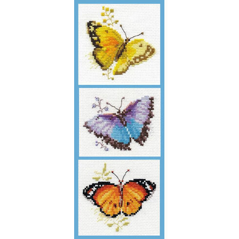 Butterfly Bonanza Cross Stitch Kit (Set of 3)