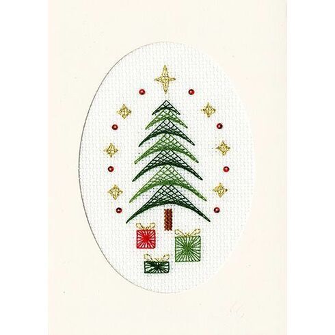 All Wrapped Up Cross Stitch Christmas Card Kit