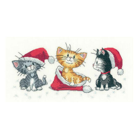 Christmas Kittens (Cats Rule!) Cross Stitch Kit