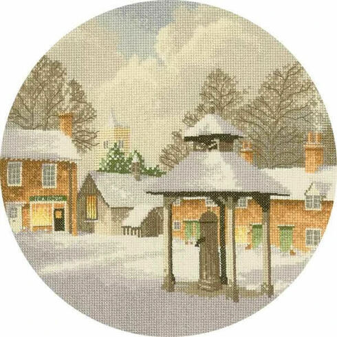 Winter Village Cross Stitch Kit
