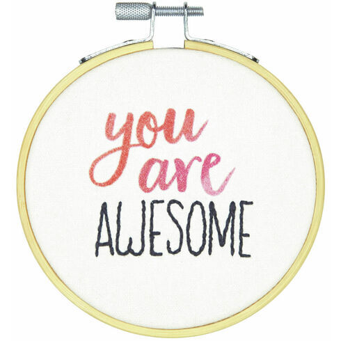 You Are Awesome Embroidery Hoop Kit