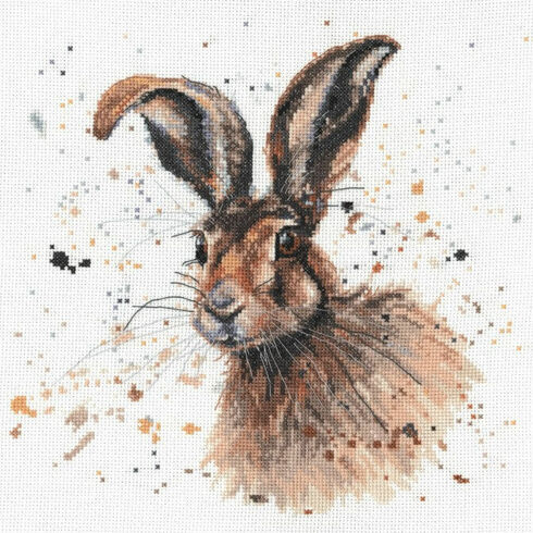 Hugh The Hare Cross Stitch Kit by Bree Merryn