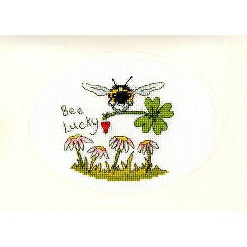 Bee Lucky Cross Stitch Card Kit