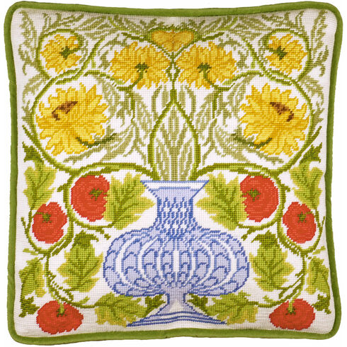 Vase Of Roses Tapestry Panel Kit