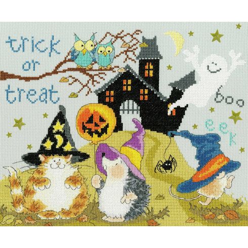 Trick Or Treat Cross Stitch Kit by Margaret Sherry