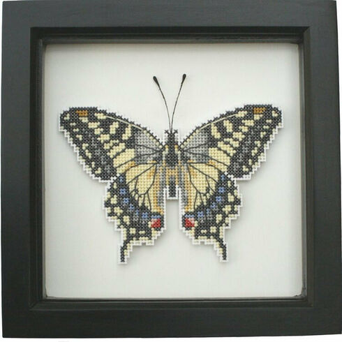 Swallowtail Butterfly Faux Taxidermy Cross Stitch Kit