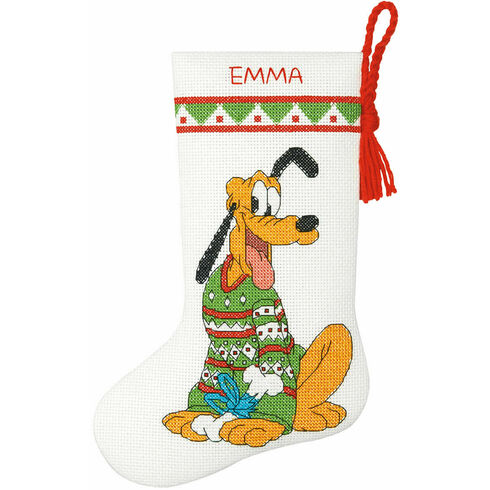 Pluto Christmas Stocking Cross Stitch Kit