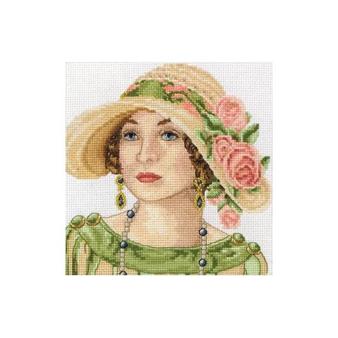 Art Deco Portrait Cross Stitch Kit
