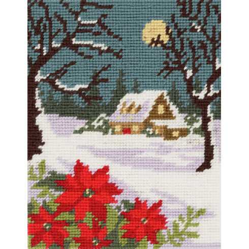 Winter Cottage Tapestry Kit