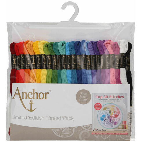 Anchor LIMITED EDITION Stranded Cotton Rainbow Assortment 24 x 8m Skeins