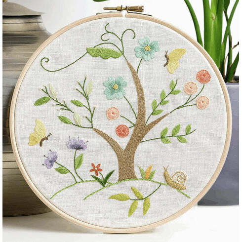 Aurora: Tree Of Life 2 Embroidery Kit (Hoop Not Included)