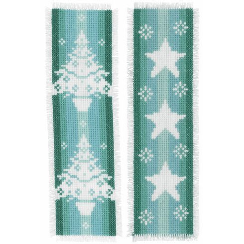 Winter - Set Of 2 Counted Cross Stitch Bookmark Kits