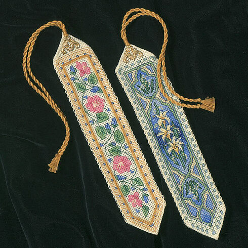 Elegant Bookmarks - Set Of 2 Counted Cross Stitch Bookmark Kits