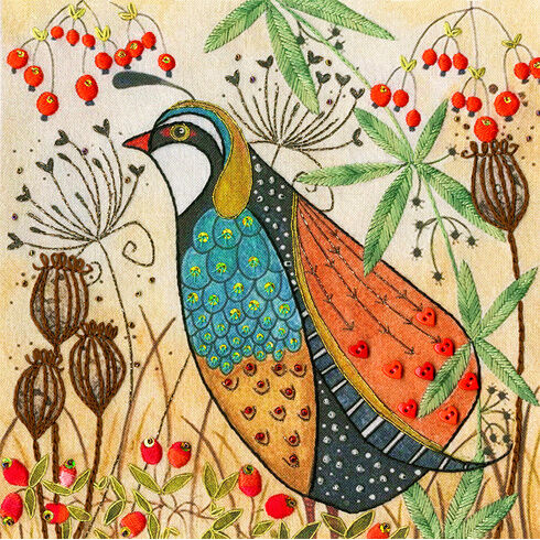 Partridge Embroidery Kit