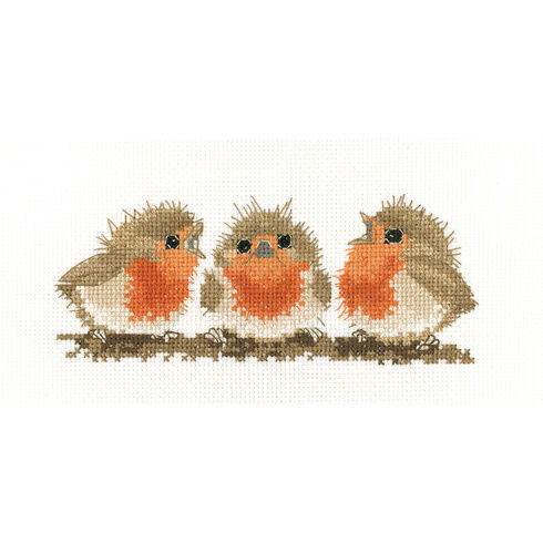 Ruffled Robins Cross Stitch Kit