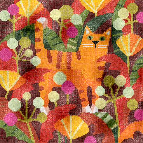 Ginger Cat Cross Stitch Kit