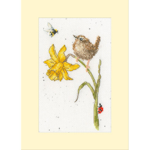 The Birds And The Bees Cross Stitch Card Kit