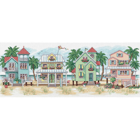 Seaside Cottages Cross Stitch Kit