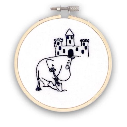 Moomintroll's Beach Day Fun Mini Embroidery Kit