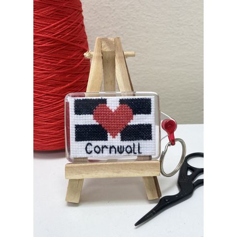 Love Cornwall Cross Stitch Keyring Kit