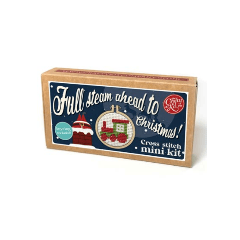 Full Steam Ahead to Christmas! (Train) Matchstick Mini Cross Stitch Kit