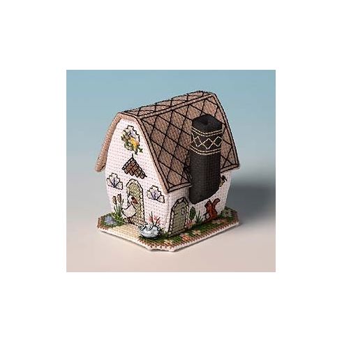 Little Dell Doodle Cottage 3D Cross Stitch Kit
