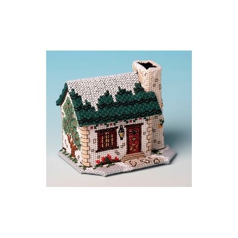 Yew Tree Cottage 3D Cross Stitch Kit