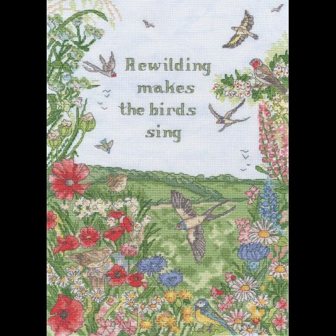 Rewild And Sing Cross Stitch Kit