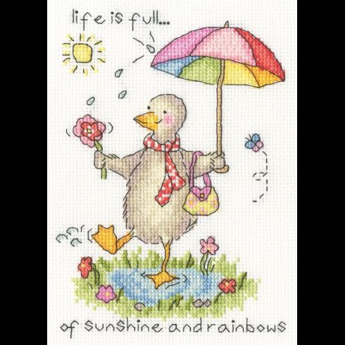 Sunshine And Rainbows Cross Stitch Kit