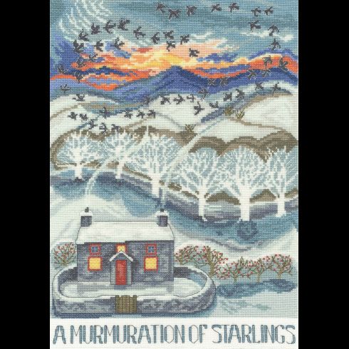 A Murmuration Of Starlings Cross Stitch Kit